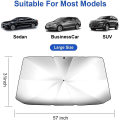 Car front windscreen sunshade folding umbrella